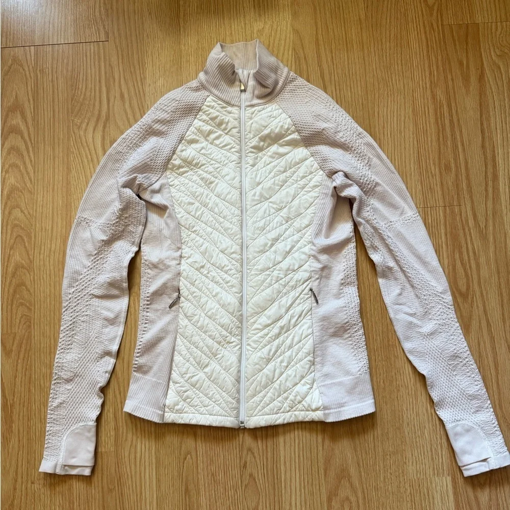 ATHLETA Flurry Force Insulated Primaloft Jacket II Womens Light Pink Sz S - Picture 3 of 7